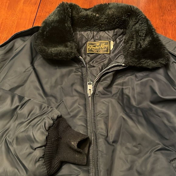 Timber King Vintage Jacket Snap Front size Large - Picture 3 of 9